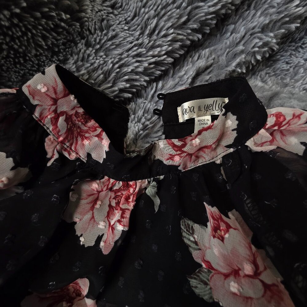 Black  floral  dress